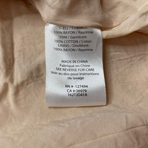 HEARTLOOM Crochet Pink Peasant Cottage Blouse Tunic Size Medium Boho Hippy - Picture 8 of 12